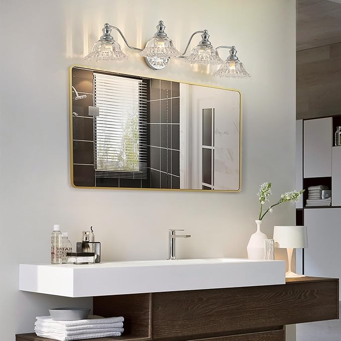 XIEDUN Chrome 4 Light Vanity Light Bathroom Light