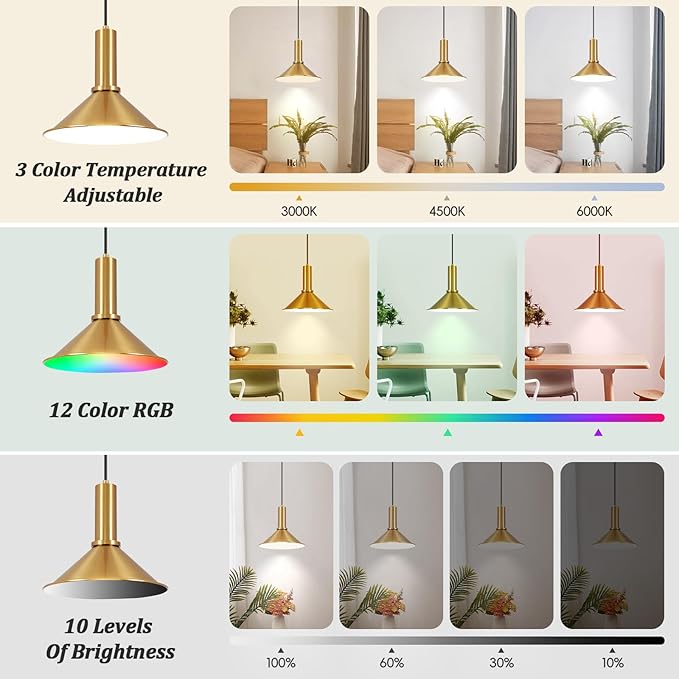 Battery Operated Pendant Lights 2 Pack,Rechargeable Pendant Light with Remote,Gold Pendant Light Fixtures for Kitchen island,Modern Industrial hanging Lights for Dining Room Hallway Entryway Bedroom