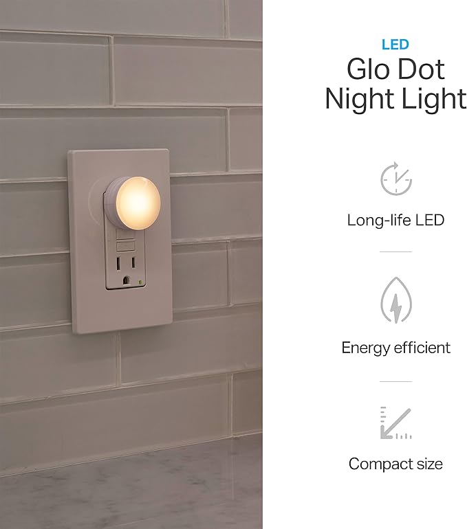 Lights by Night, LED Night Lights Plug Into Wall, 6-Pack, Dusk to Dawn Auto On/Off Sensor, Soft White, Plug In Nightlight Perfect for Adults, Kids, Bedroom, Bathroom, Hallway, Kitchen