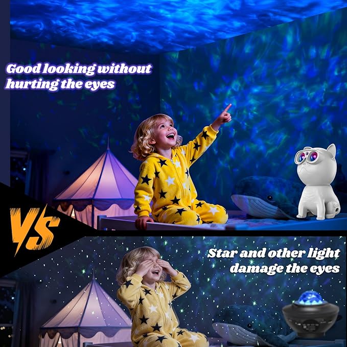 Galaxy Light Projector, Pet Dog Nebula Ceiling Night Light for Bedroom with Remote and Timer, 41 Color Modes for Kids Room Decor, Adults Game Room, Gift for Kids, Friends, Birthday, Party, Christmas