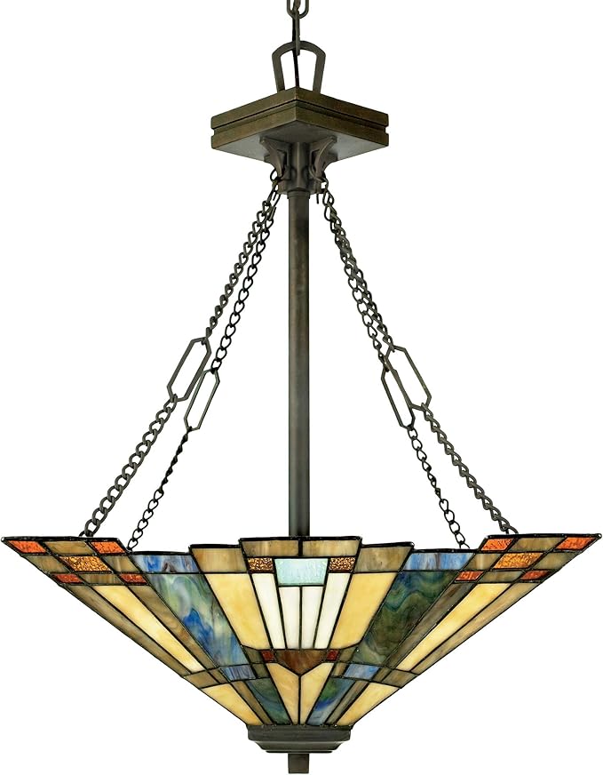 Quoizel Inglenook 3-Light Valiant Bronze Pendant Light
