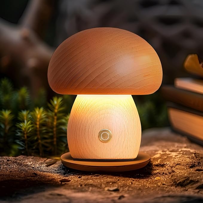 LONRISWAY Portable Cordless Rechargeable Battery Operated Lamp,Stepless Dimming, Small Table Lamp Portable Night Light, Dimmable Touch Control Warm LED Light for Bedroom, Nursery, Patio Decor