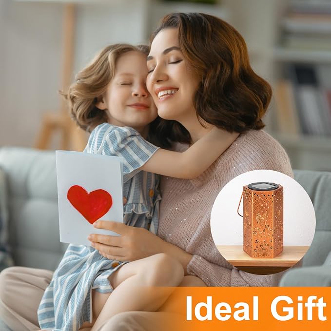 Eandisom Birthday Gifts for Women, 4 Pack Hummingbird Solar Lanterns