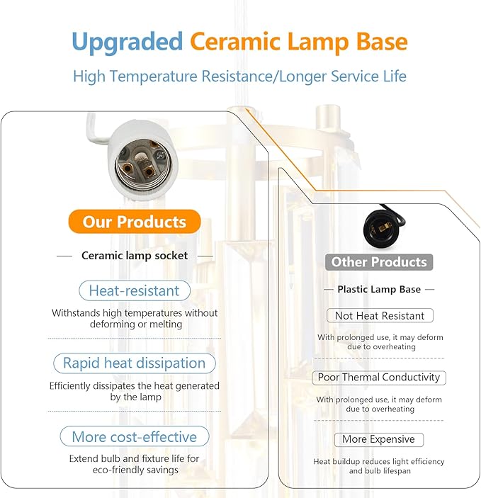 LMQNINE Pendant Lights Modern Gold Pendant Light Mini Crystal Chandelier Pendant Lighting for Kitchen Island Dinning Room Bedroom Kitchen Sink Lighting (Gold 3-Pack)