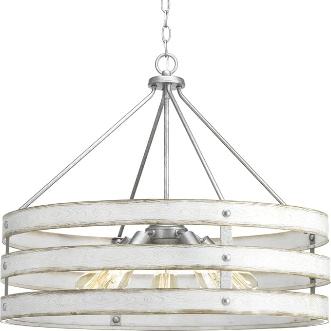 Gulliver Collection 5-Light Coastal Pendant Light Galvanized
