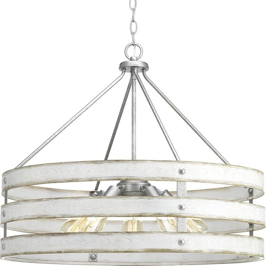Gulliver Collection 5-Light Coastal Pendant Light Galvanized