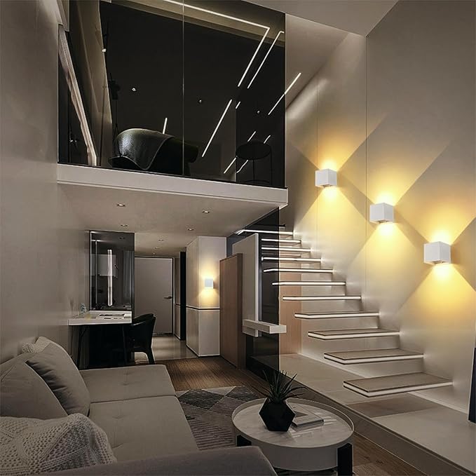 Battery Operated Wall Sconces Set of 2, 12W Motion Sensor Light Indoor, 6000mAh Wall Lights Rechargeable, 3 Colors Adjustable, LED Wall Lamp for Living Room Bedroom Hallway Decor, White