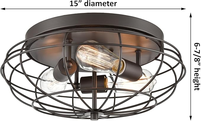 Innovations Lighting 510-3C-OB Bare Bulb 1 Light Cord Set, Oil Rubbed Bronze