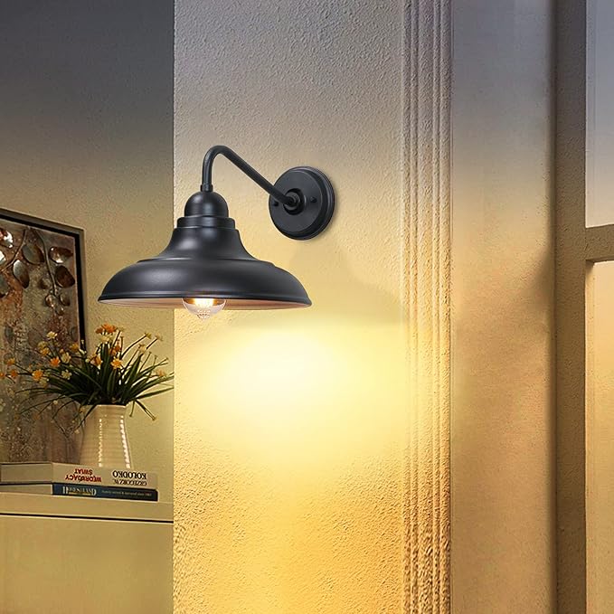 1 Pack Wall Lights Wall Mount for House Farmhouse Outdoor Wall Sconce Classic Barn Lights Outdoor & Indoor, 12"