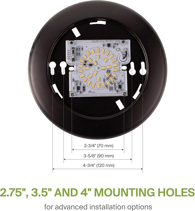 ASD 1 Pack LED Disk Lights 6 Inch, 15W 5CCT 2700K-5000K 1245LM CRI90+, Dimmable Flush Mount Ceiling Light Fixture, Low Profile Surface Mount Disc Lights, Junction Box or Recessed Can Install, UL
