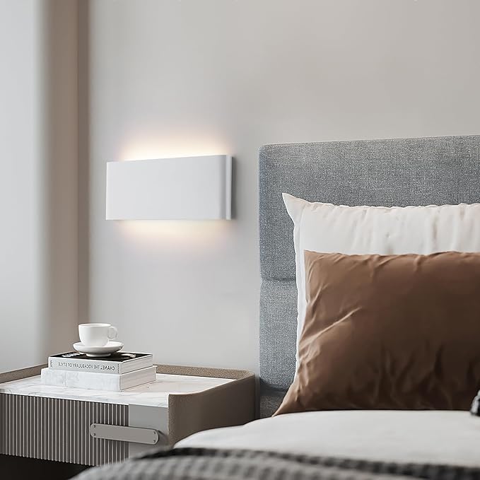 Mille Lucciole 11"Modern LED vanity light,15W Dimmable 5 CCT (3000K-6500K) Adjustable Wall Lamp,Up and Down Wall Lighting,Indoor Wall Sconce for Bedroom,Staircase,Hallway,Dressing Table, 1 Pack（White）