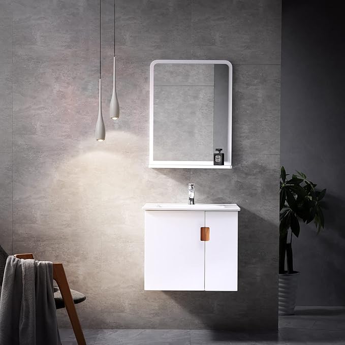 White Pendant Light for Kitchen Island, LED Dimmable Pendant Light fixtures, Small Modern Industrial Hanging Pendant Light for Over Sink, Bar, Dining Room, Bedside