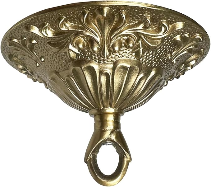 5.51" All Copper Ceiling Light Cover Plate for Antique Brass Ceiling Light Fixture as Pendent Light Cover, Ceiling Light Canopy Kit for Pendant Chandelier, Chandelier Replacement Parts