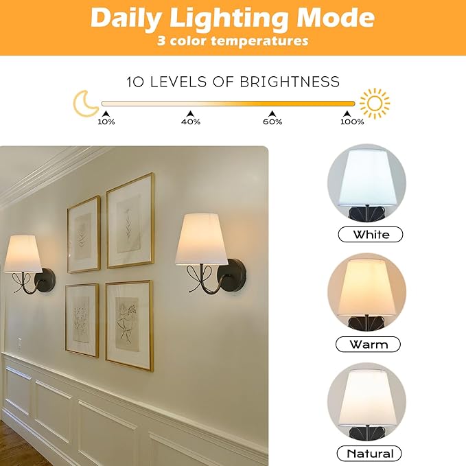 PASSICA DECOR Bow Lamp Battery Operated Wall Sconces Set of 2, Rechargeable Dimmable LED Lights with 15 Colors, Timer, Remote Control, Bow Sconce for Girls Rooms, Bedroom Living Room