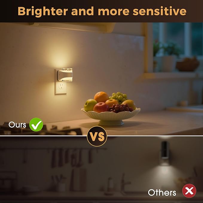 L LOHAS LED Night Light, 3CCT Bubble Night Lights Plug into Wall,4 Pack 3000K/4000k/5000K Adjustable Night Light,Dimmable Nightlights with Dusk to Dawn Sensor for Rooms Bathroom Hallway