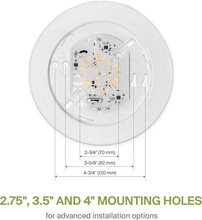 ASD 6 Pack LED Disk Lights 6 Inch, 15W 5CCT 2700K-5000K 1245LM CRI90+, Dimmable Flush Mount Ceiling Light Fixture, Low Profile Surface Mount Disc Lights, Junction Box or Recessed Can Install, ETL