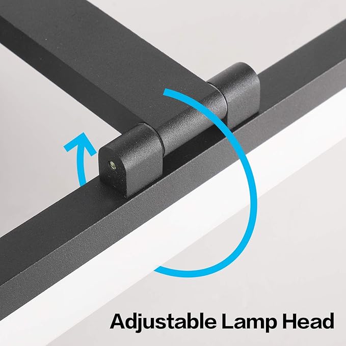 SOLFART Black Modern Bathroom Lights Over Mirror 31.5 inch Vanity Lighting Wall Mounted 8778-ND