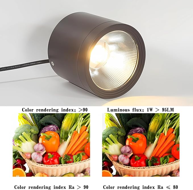 MEGHALI 2-Pack Outdoor Ceiling Light, LED Ceiling Spotlight 18W, Modern Waterproof Flush Mount Downlight, Black Aluminum Exterior Ceiling Lights for Patio Balcony, Warm Light 3000K