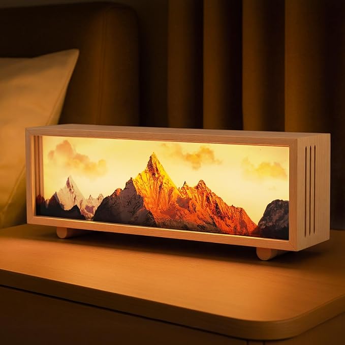 JOHOUSE Mountain Lamp- Unique Night Lamp for Bedroom, Unique Choice for Home Decor