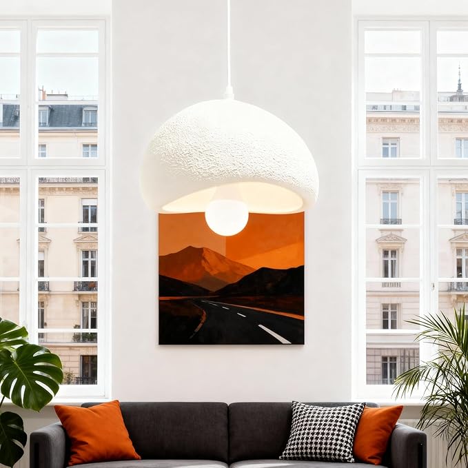 Wabi Sabi Chandelier Ceiling Pendant Light Modern Chandeliers for Dining Room Living Hallway Bedroom Restaurant (Warm Color, 19.7 Inch)