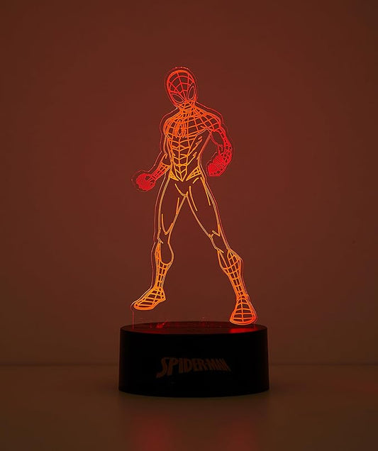 Idea Nuova Marvel Spiderman 3D Acrylic LED Illusion Lamp