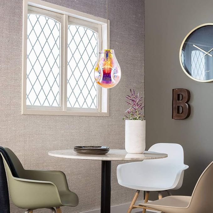 Modern Glass Island Pendant Light Lava Irregular Shape Chic 1 Light Chandelier Colorful Contemporary Hanging Ceiling Lighting for Kitchen Island Living Dining Room Bedroom