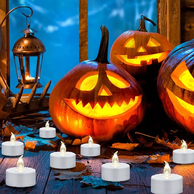 Flameless LED Tea Lights, 200 Pack Flickering Battery Powered Tealights Candles,Bright Electric Fake Candle,Last 200 Hours,for Weddings Homes Table Decoration (Warm White)