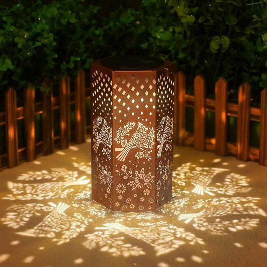 Eandisom Cardinal Bird Solar Lantern Gifts for Women Mom Grandma