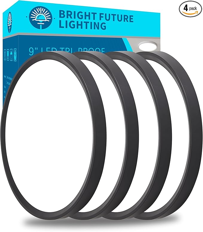 4pack 9 Inch Flush Mount Ceiling Light, 18w Led Ceiling Light, 3000k/4000k/6000k Selectable 1860lm Ceiling Light, Super Slim Led Light Fixture For Bedroom Kitchen Living Dining Room Office