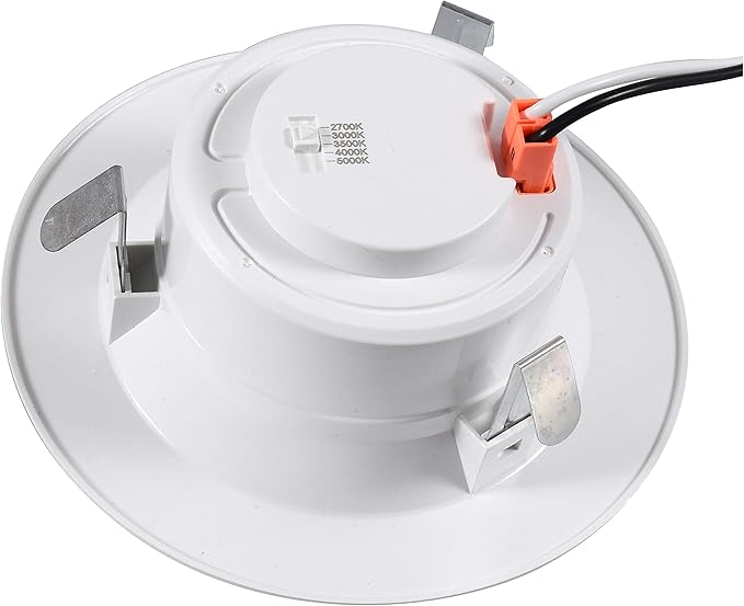 LEDVANCE Sylvania 4" Recessed Downlight LED Kit with Trim, 9W, 5 Color CCT Selectable 2700K / 3000K / 3500K / 4000K / 5000K, Dimmable, 650 Lumens, 2700K, Soft White - 1 Pack (40636)