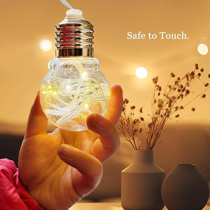 Wishing Ball Curtain Lights LED Window Hanging Lights with Remote, USB Powered Twinkle Globe Fairy String Lights for Wedding Party Bedroom Christmas Indoor Outdoor Decoration (Warm White)
