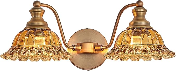 XIEDUN Tea 2 Light Vanity Light Bathroom Light Vanity Lights for Bathroom Vanity Light Fixtures
