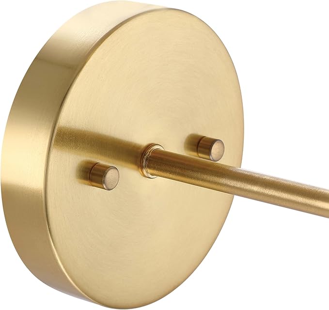 Design House Gracelyn 1-Light Dimmable Wall Sconce, Clear Seedy Glass Globe, Satin Gold, 588871-SG