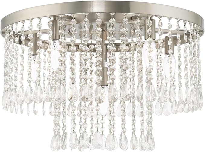 Livex Lighting 6 Lt Brushed Nickel Ceiling Mount