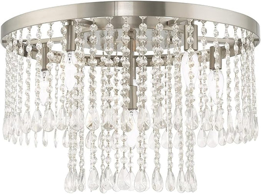 Livex Lighting 6 Lt Brushed Nickel Ceiling Mount