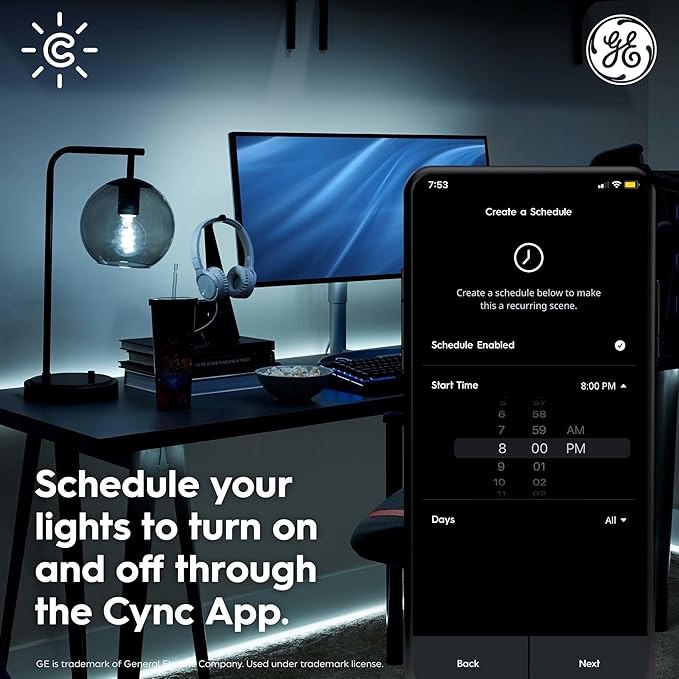 Cync GE Dynamic Effects Smart LED Light Strip with Music Sync, Color Changing Outdoor Light Strip, Compatible with Alexa and Google Home, 32ft Waterproof Light + Power Supply