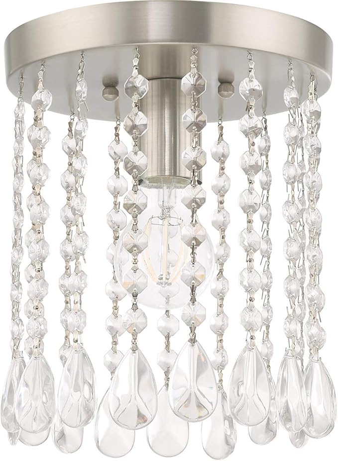 Livex Lighting 1 Lt Brushed Nickel Ceiling Mount