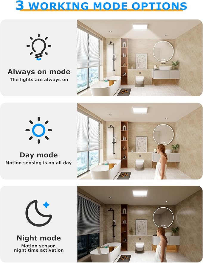Battery operated ceiling light 2Pack,3 Color Motion Sensor Lights with Remote,Rechargeable ceiling light 7.48in,Wireless Closet Light Battery Operated, Wireless ceiling light for Shower Pantry Stairs