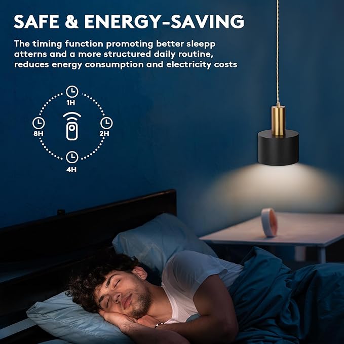 Battery Operated Pendant Light Set of 2, Black with Gold Battery Chandelier with 5200mah Rechargeable Remote Light Bulb, Hanging Island Light for Kitchen Bedroom Dinning Room