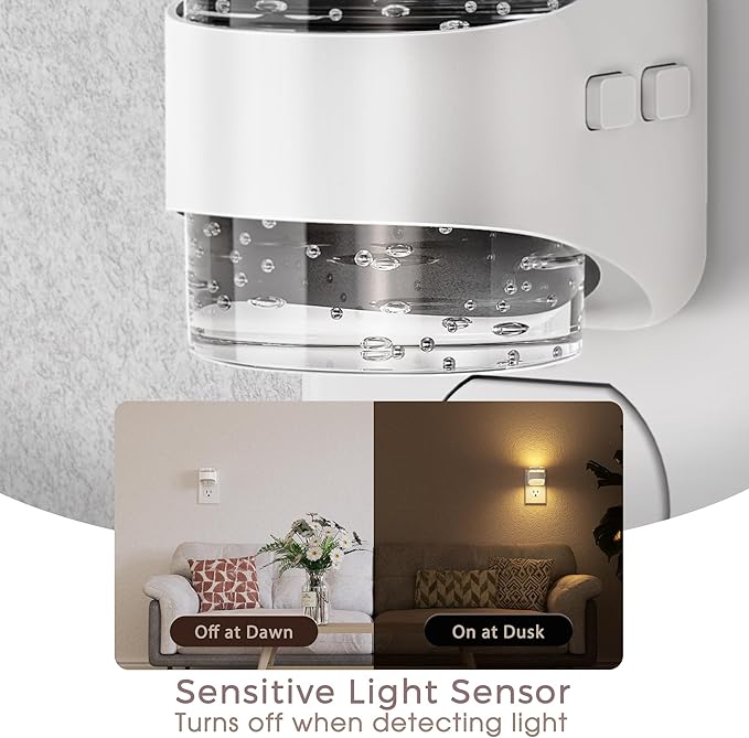 Briignite Night Light Plug into Wall, Dimmable Night Light with Bubble Design 3000K/4000K/5000K & 3 Brightness Levels for Baby Nursery Hallway Bathroom Kids Room, 3CCT, White Cover