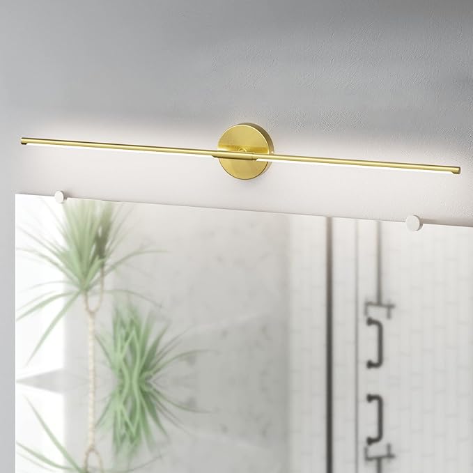 Modern Gold Vanity Light Fixture 40Inch 5000K Bathroom Light Over Mirror 360° Rotatable Bathroom Sconce(White Light)