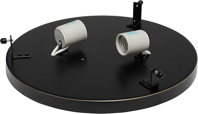 Elegant Designs FM1003-RBZ Elipse Crystal 12 Inch Modern Metal 2 Light Round Ceiling Flush Mount Fixture, Oil Rubbed Bronze, Restoration Bronze