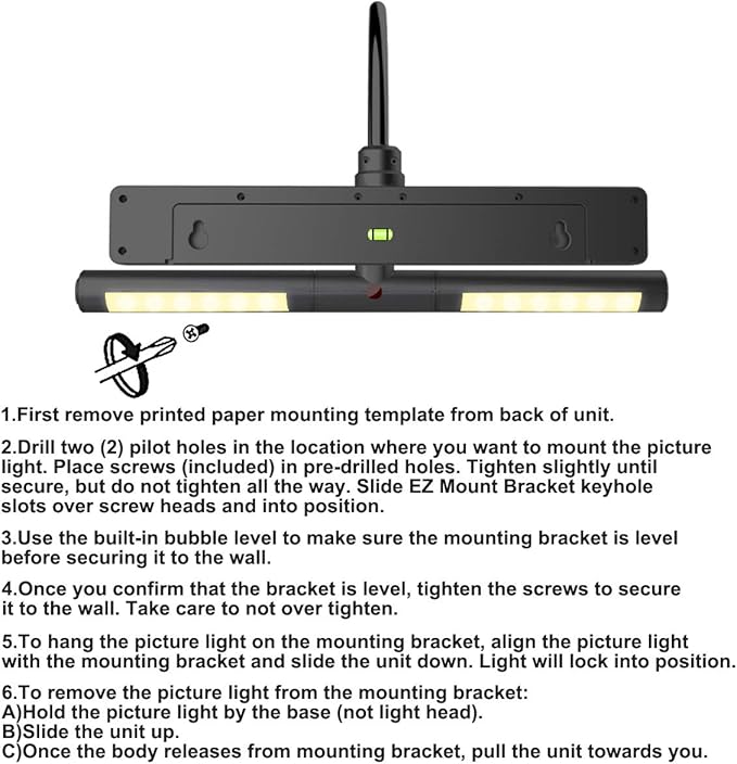 LUXSWAY Wireless Picture Light Battery Operated, Remote Control Painting Light with Rotatable Head, Dimmable and Timer Off, Wall Art Lights for Pictures Painting Artworking Display-Black