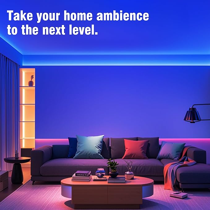 VOLIVO Led Strip Lights 130ft, 44Key IR Remote Control Led Light Strip, Color Changing Lighting for Bedroom, Home Decor