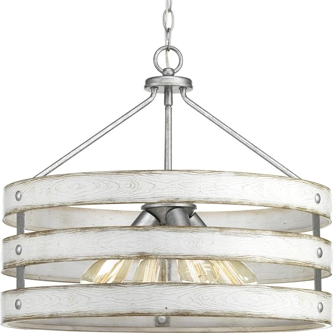 Gulliver Collection 4-Light Coastal Pendant Light Galvanized