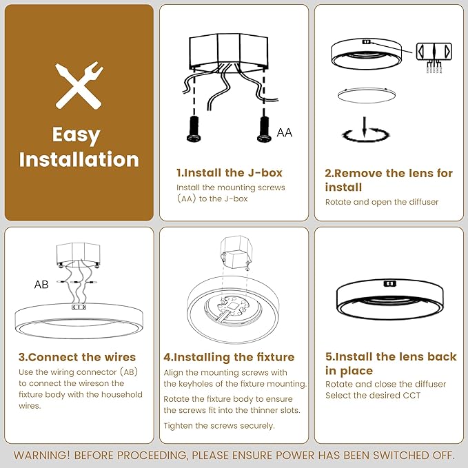 12 Inch LED Flush Mount Ceiling Light with Night Light, 5CCT & Dimmable, 20W 1550LM 2700K-5000K, Modern Round White Ceiling Fixture for Bedroom, Kitchen, Hallway, Living Room, Closets