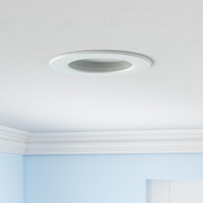 Sunco LED Recessed Lighting 6 Inch, Retrofit Can Lights, 965LM, 13W (100W Equivalent), Selectable CCT 2700K/3000K/3500K/4000K/5000K, Dimmable, Baffle Trim, Damp Rated UL 4 Pack