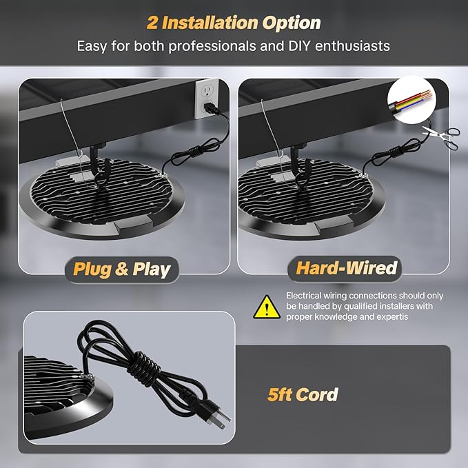 AIKVSXER LED High Bay Light UFO Shop Light 200W 30000LM 6000K Daylight Super Bright IP65 Waterproof for Warehouse Garage Barn Factory Workshop 5FT Cord with US Plug 8 Pack