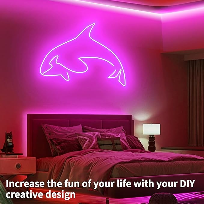 segrass 16.4FT Led Neon Rope Lights Control with App/Remote,Flexible Led Rope Lights,Multiple Modes,IP65 Outdoor RGB Neon Lights Waterproof,Music Sync Gaming Led Neon Strip Lights for Bedroom Décor