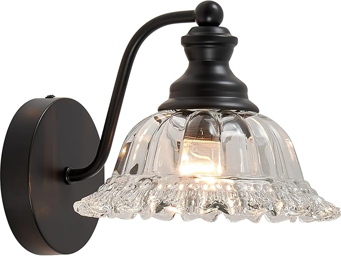 XIEDUN Vanity Light Black Wall Sconces Farmhouse Bathroom Sconces